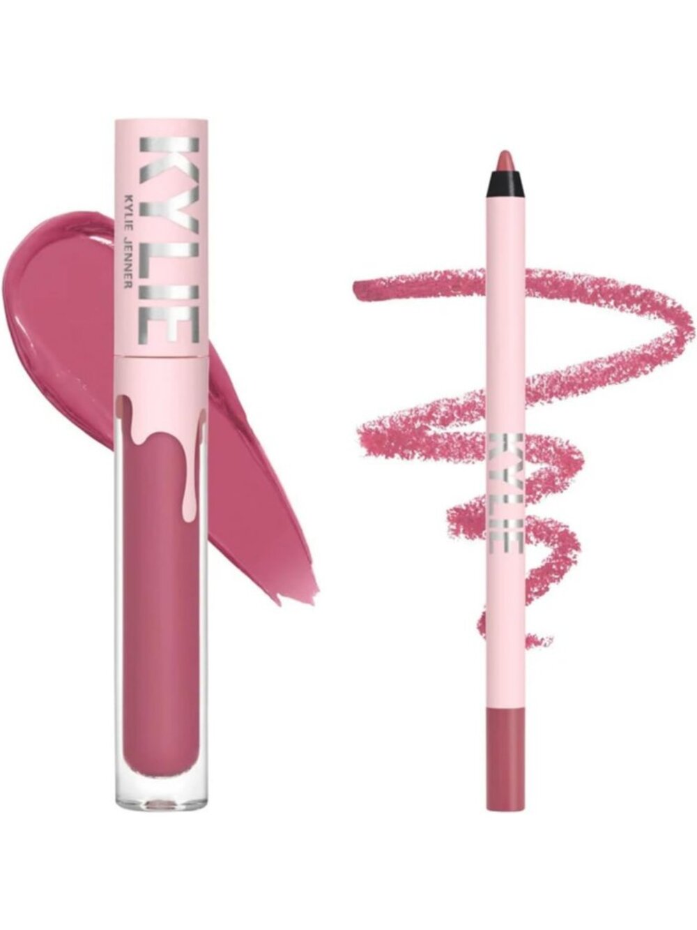 Liquid Lipstick & Liner Set - Shade 100 Posie K, Long-Lasting, Moisturizing